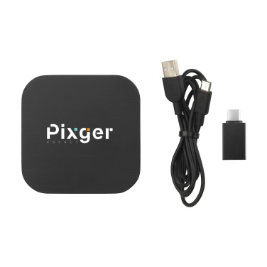 Logo trade business gifts image of: Bamboo Wireless Charger 15W