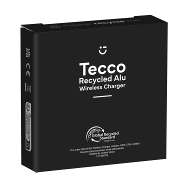 Logotrade promotional item picture of: Tecco GRS Recycled Alu 15W Wireless Charger