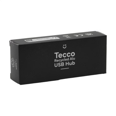 Logo trade promotional gift photo of: Tecco GRS Recycled Alu USB Hub