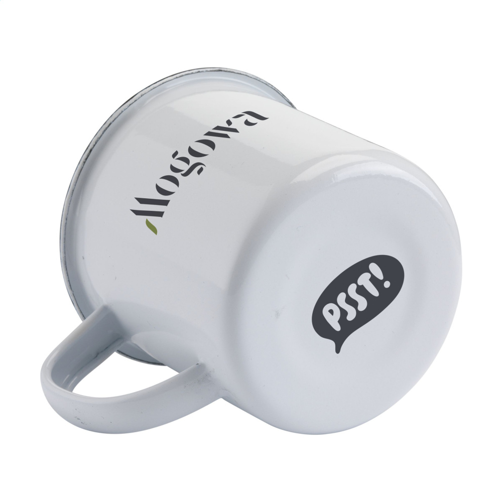 Logo trade promotional gifts image of: Retro Enamel Mug 350 ml