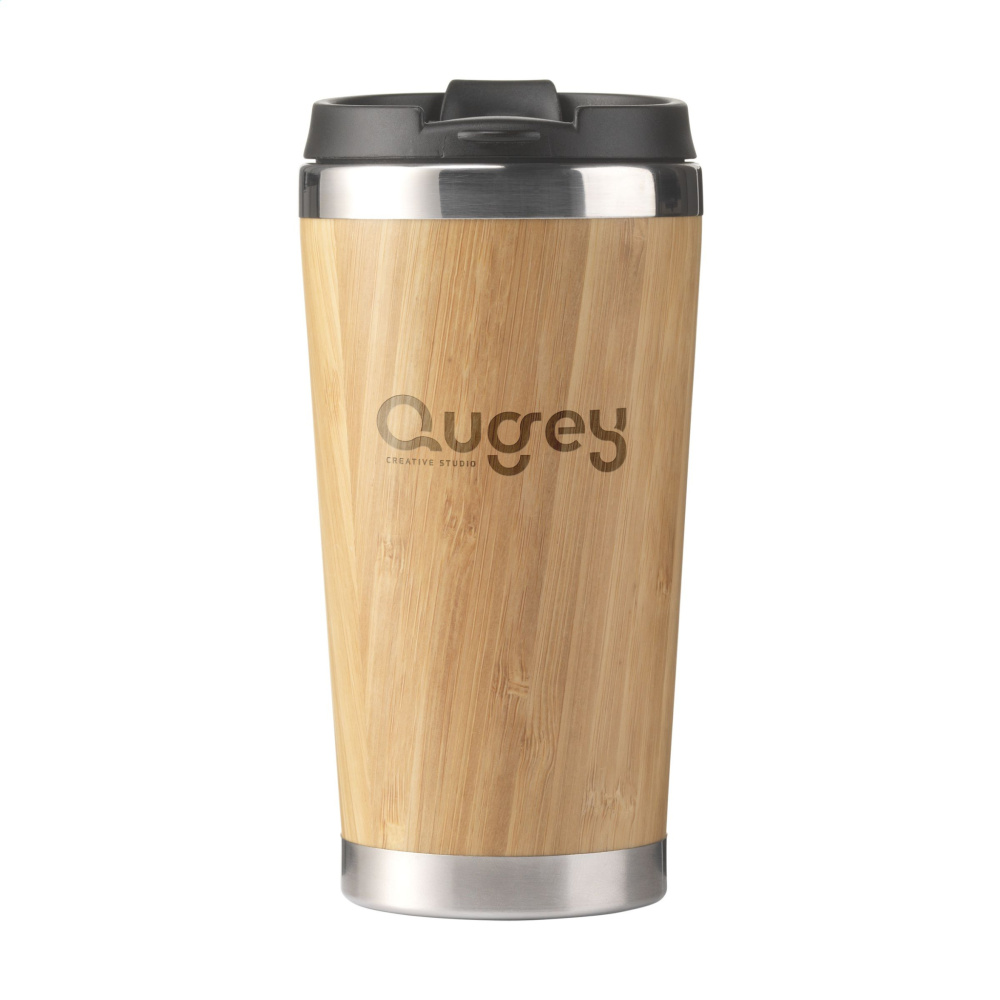 Logotrade business gifts photo of: Tokyo 450 ml bamboo thermo cup
