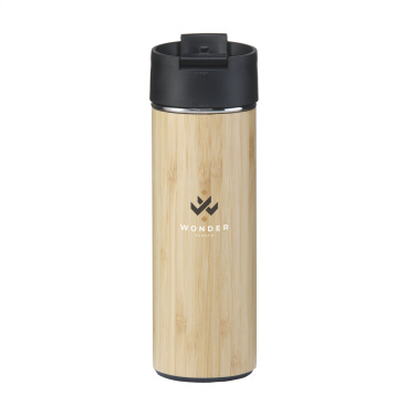 Logo trade promotional gifts picture of: Sakura 360 ml bamboo thermo bottle/thermo cup
