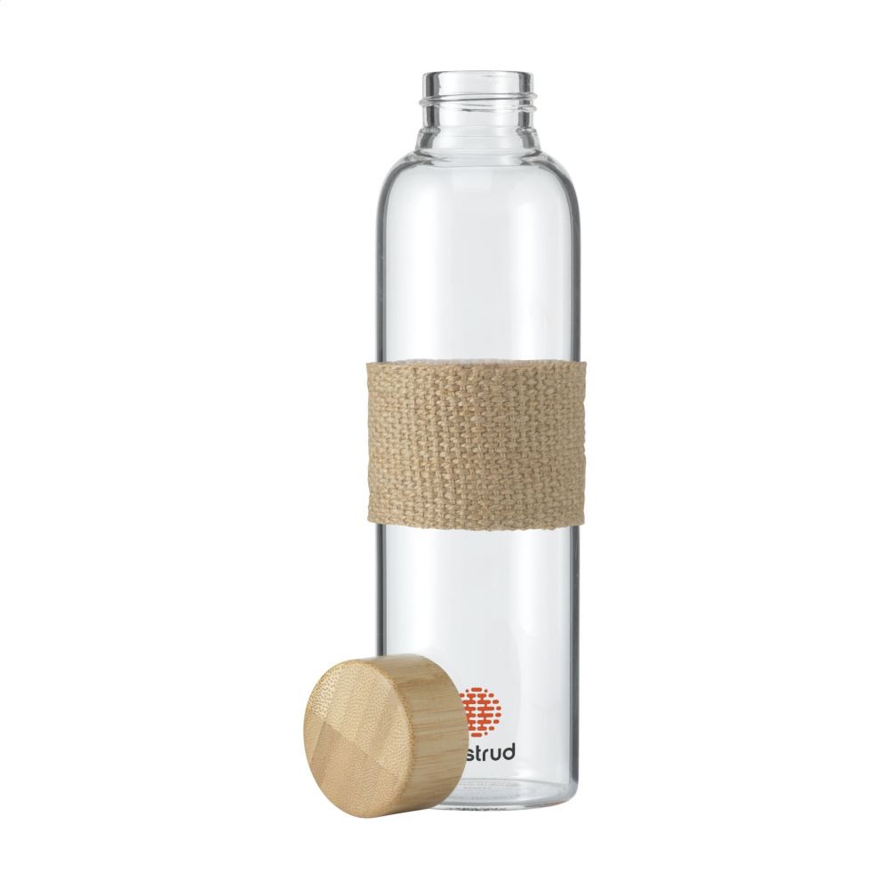 Logotrade promotional merchandise photo of: Senga Glass Bamboo 500 ml drinking bottle