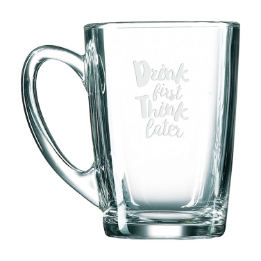 Logo trade promotional merchandise picture of: Morning Tea Glass 320 ml
