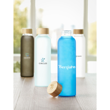 Logotrade business gift image of: Frosty Glass Bottle 550 ml drinking bottle