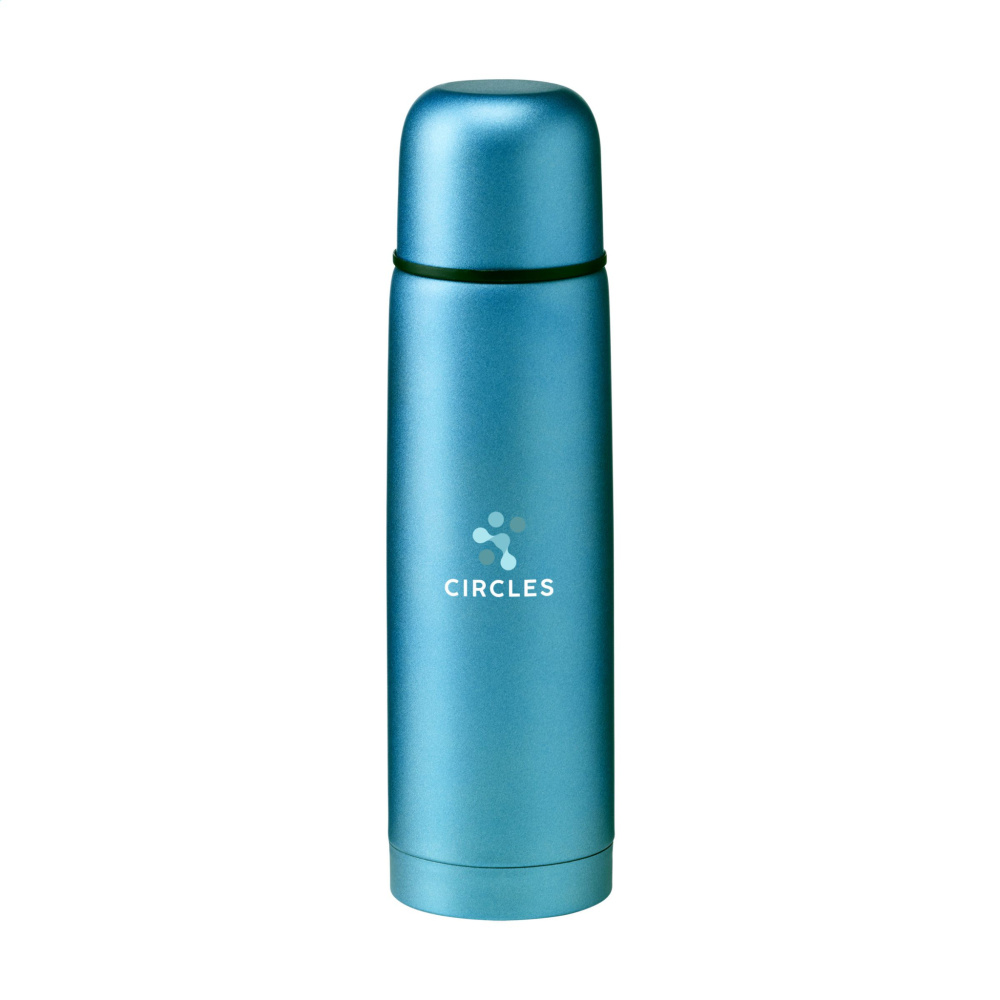 Logo trade advertising products picture of: Frosted Bottle RCS Recycled Steel 500 ml thermo bottle
