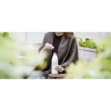 Logo trade corporate gifts picture of: Topflask Premium RCS Recycled Steel drinking bottle