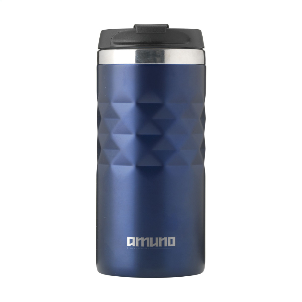 Logo trade promotional giveaway photo of: Geometric Mug RCS Recycled Steel 280 ml thermo cup