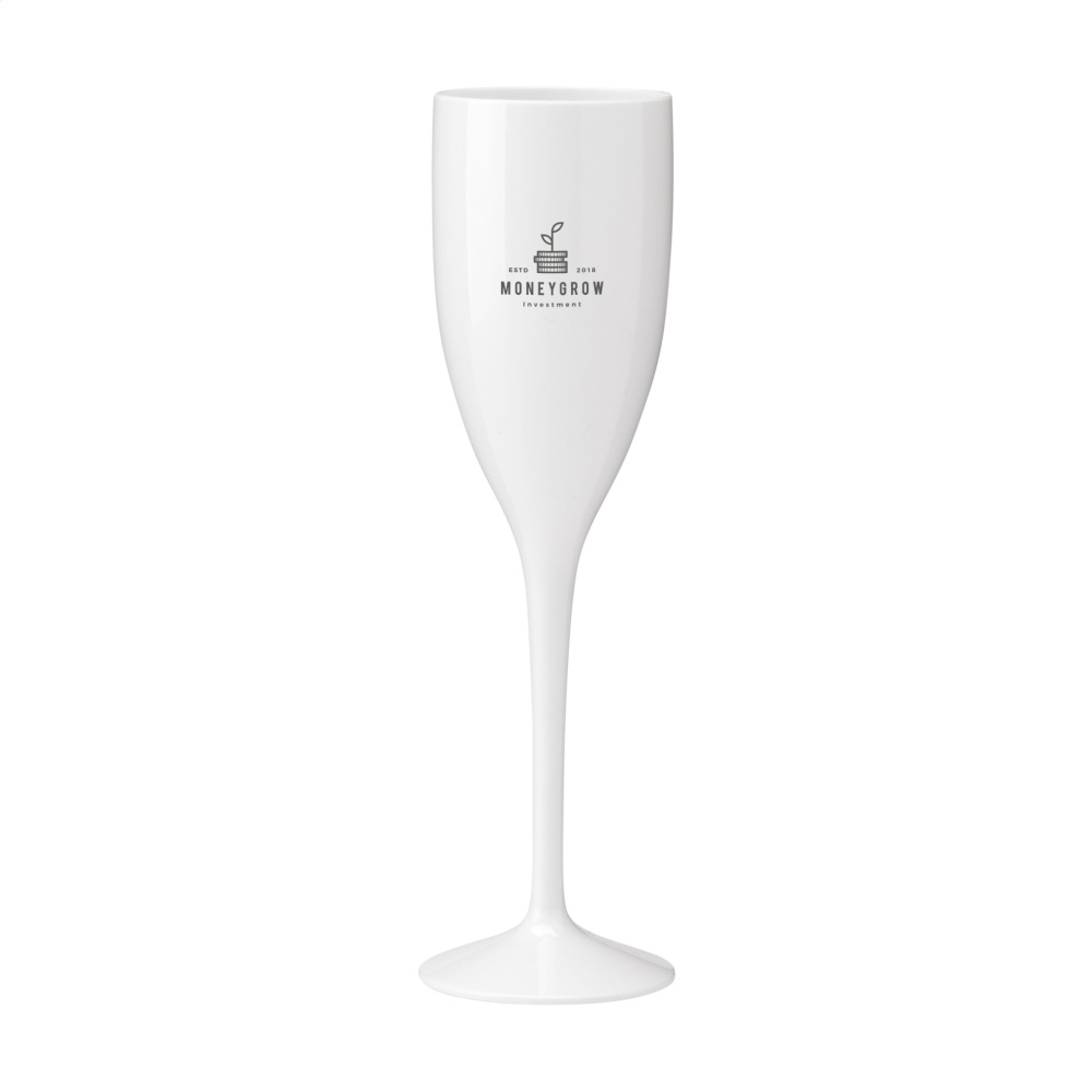Logo trade promotional gifts picture of: Lunaire Reusable Champagne Glass 150 ml