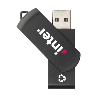 Logo trade corporate gifts image of: USB Twist Recycle 16 GB