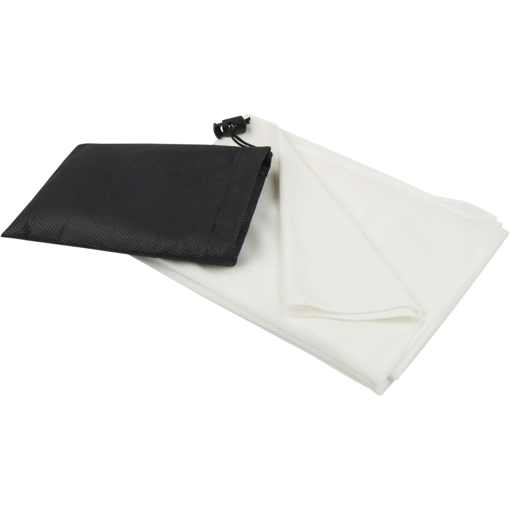 Logo trade promotional product photo of: Lucas RPET sport towel 50x100 cm