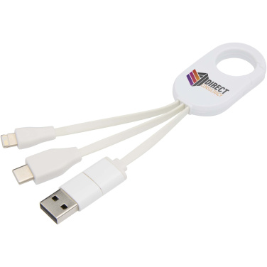Logotrade promotional merchandise image of: Troop 4-in-1 recycled plastic charging cable