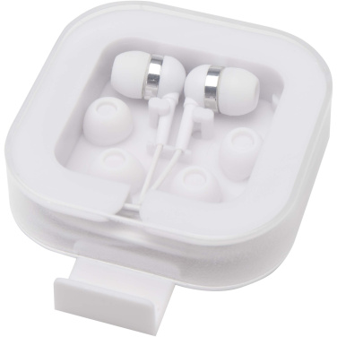 Logotrade promotional gift image of: Dofida wired Type-C earbuds with recycled plastic storage box