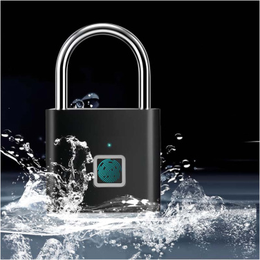 Logo trade promotional gifts image of: SCX.design T11 smart fingerprint padlock