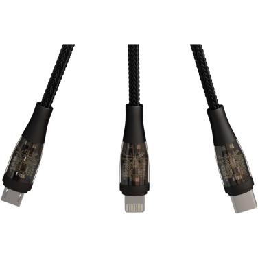 Logotrade corporate gift image of: SCX.design C50 5-in-1 fast charging 100W/5A cable with digital display