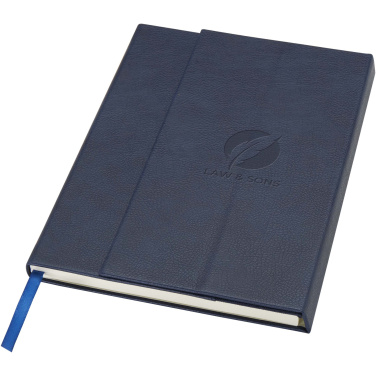 Logotrade advertising product image of: Alejandra A5 recycled plastic hard cover notebook