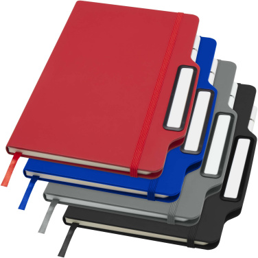 Logo trade promotional giveaways image of: Nexus A5 hard cover notebook with pen and pencil combo (black ink)