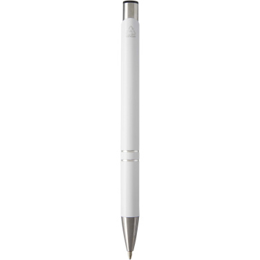 Logotrade promotional item picture of: Moneta recycled aluminium ballpoint pen (blue ink)
