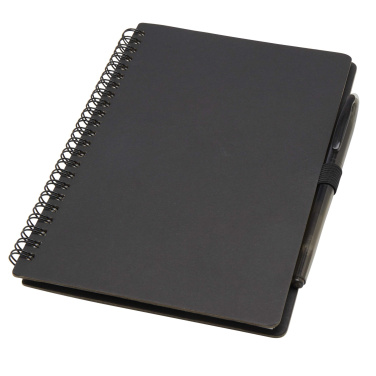 Logo trade corporate gifts picture of: Slate reusable soft cover notebook and pen set (black ink)