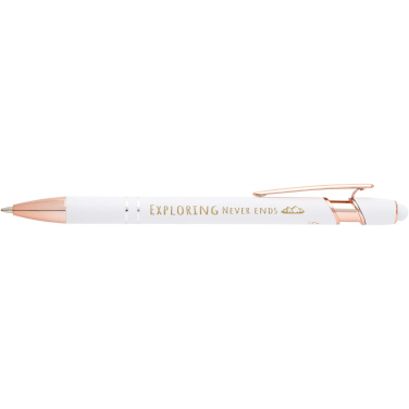 Logo trade promotional giveaways image of: Nanna ballpoint pen with rose gold finish (black ink)