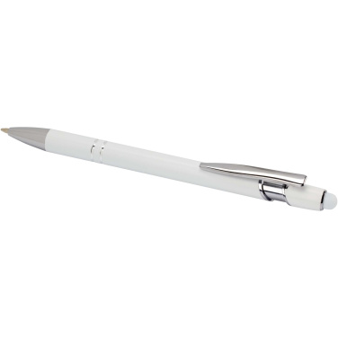 Logo trade promotional item photo of: Kish ballpoint pen with silver finish (black ink)