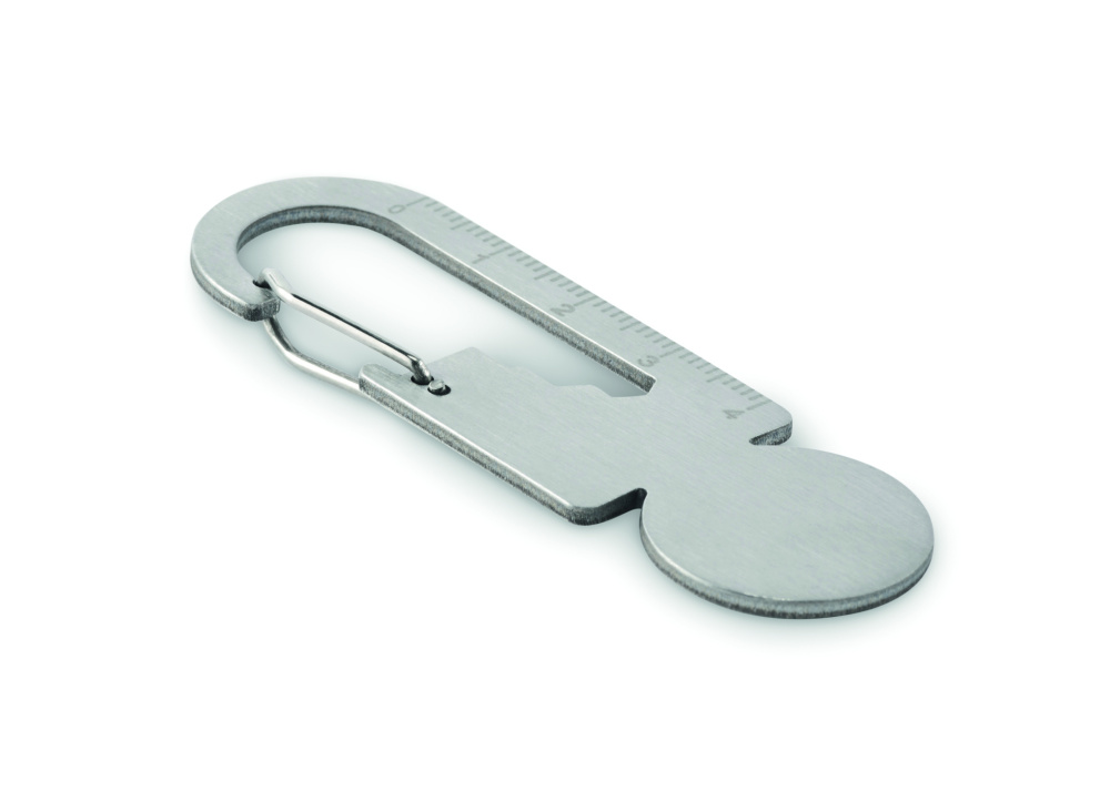Logo trade advertising products image of: Multifunctional key ring token