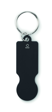 Logo trade promotional giveaway photo of: Key ring with trolley token