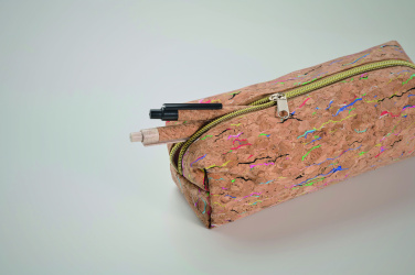 Logotrade promotional product picture of: Coloured cork pencil case