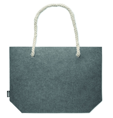 Logo trade promotional merchandise picture of: RPET felt beach bag