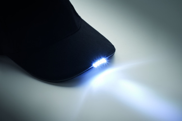 Logo trade business gift photo of: 5 panel LED cotton cap 220gr/m²