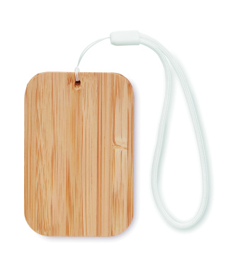 Logo trade business gifts image of: 15W wireless charger in bamboo
