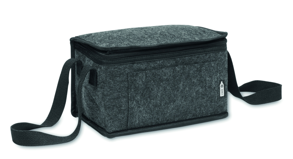 Logo trade promotional gift photo of: RPET felt cooler bag