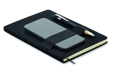 Logo trade promotional giveaway photo of: A5 RPET notebook with pen