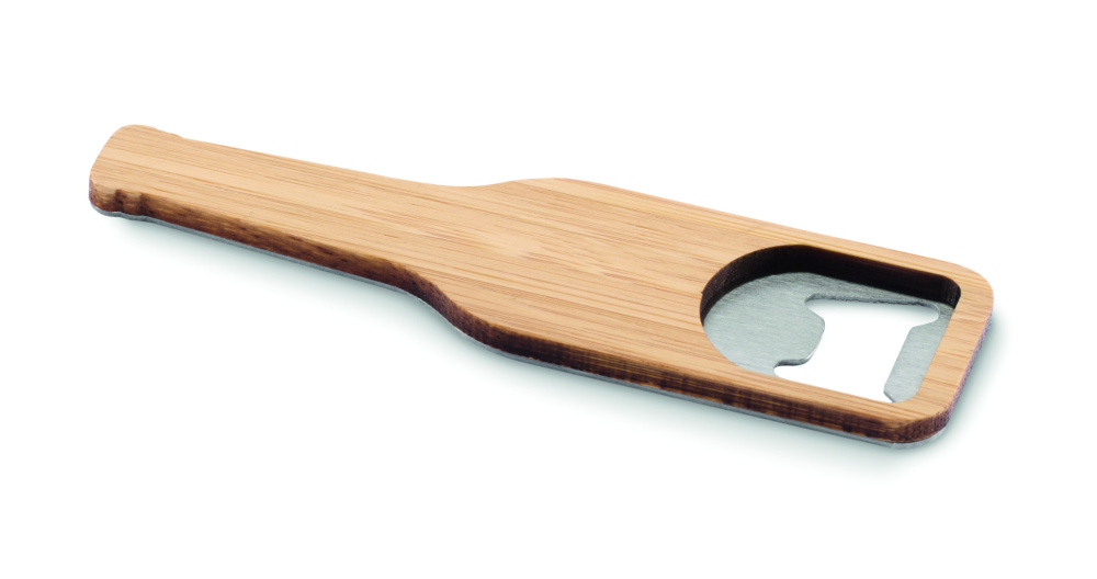 Logo trade promotional gift photo of: Bamboo bottle opener