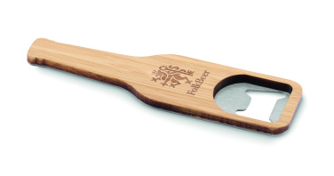 Logo trade promotional items picture of: Bamboo bottle opener
