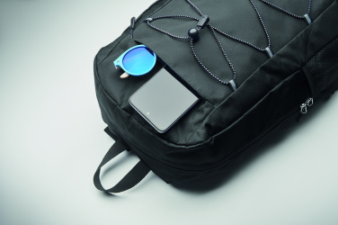 Logo trade business gifts image of: 600D RPET polyester backpack