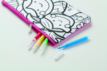 Logo trade corporate gifts picture of: Pencil case with markers