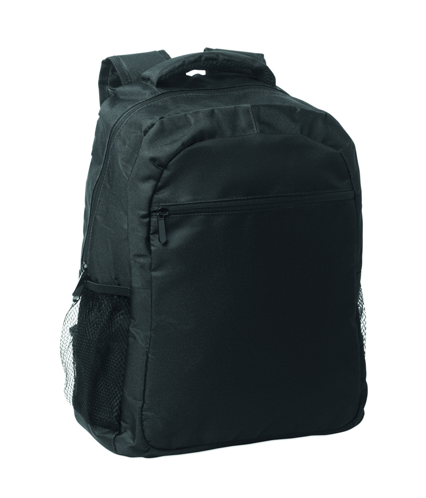 Logo trade corporate gifts image of: 600D RPET backpack trolley