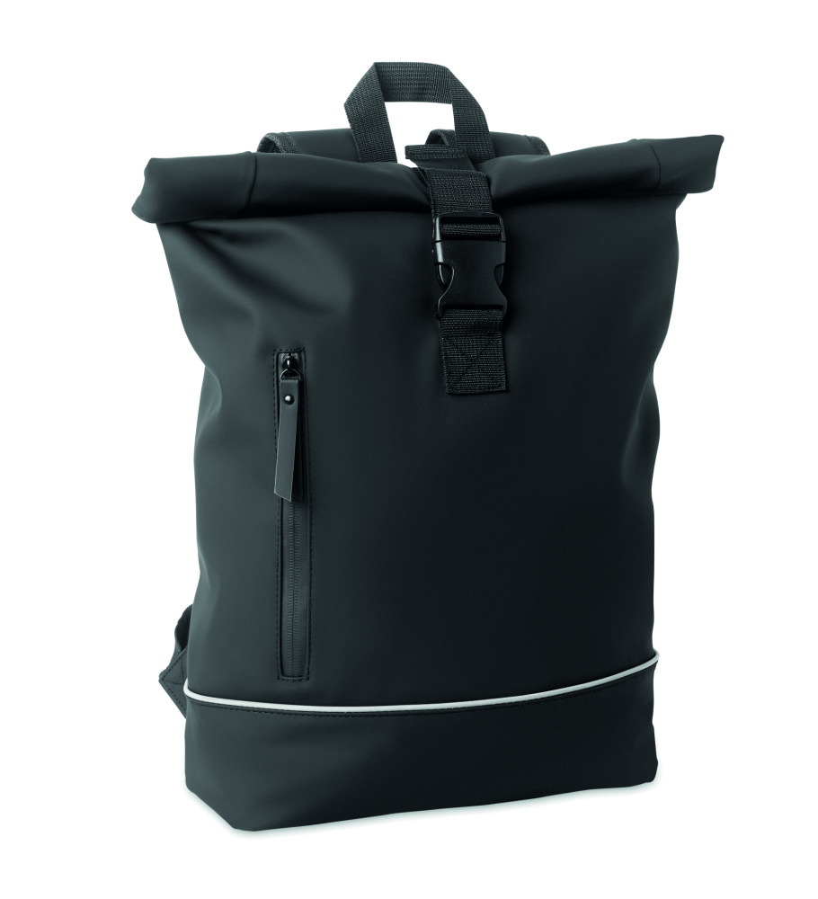 Logotrade promotional merchandise picture of: Laptop 15" roll top PU backpack
