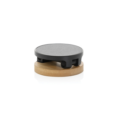 Logotrade business gift image of: Magmount RCS recycled plastic and bamboo phone stand