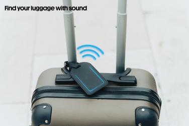 Logotrade promotional product image of: Globetrack RCSrPolyester luggage tag with worldwide locating