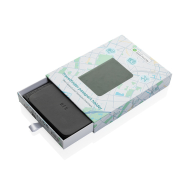 Logotrade promotional item picture of: Trackmate RCS rpolyester passport holder worldwide locating