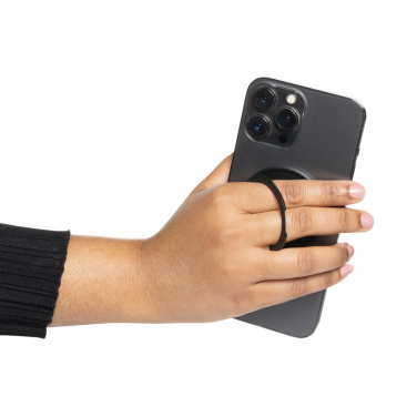 Logo trade promotional item photo of: Terra Magnetic RCS rplastic magnetic phone holder with ring