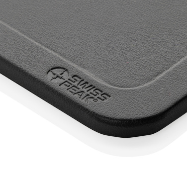 Logotrade promotional merchandise image of: Swiss Peak 3 in 1 RCS recycled PU wireless charger desk tray