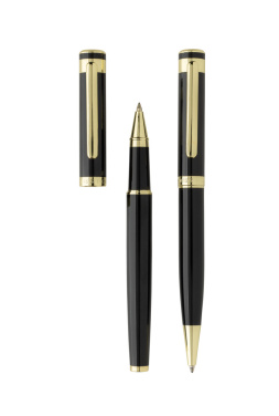Logotrade advertising products photo of: Swiss Peak Luca RCS recycled brass deluxe pen set