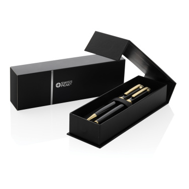 Logotrade promotional merchandise picture of: Swiss Peak Luca RCS recycled brass deluxe pen set
