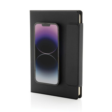 Logo trade promotional products image of: Stuart RCS certified RPU magnetic A5 portfolio