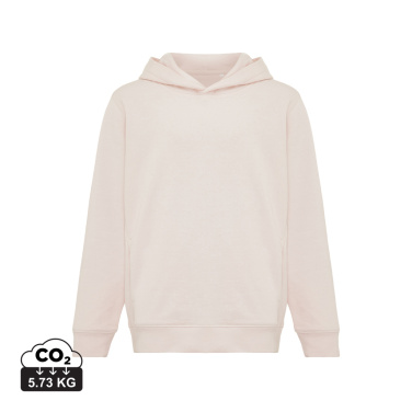 Logo trade promotional product photo of: Iqoniq Yengo kids recycled cotton hoodie with sidepockets