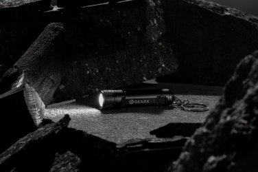 Logotrade promotional item image of: Gear X rechargeable ultra bright keychain torch