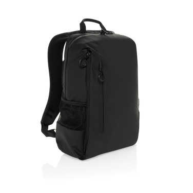 Logo trade promotional giveaway photo of: Lima Aware™ RPET water resistant 15.6 laptop backpack